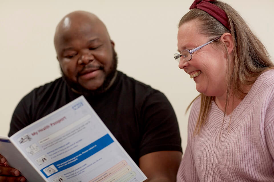 Learning Disability Nurse with service user